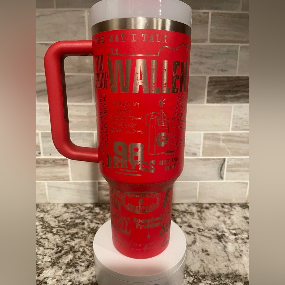 Morgan wallen laser engraved Stanley tumbler pick size color Valentines Day Gift - Picture 8 of 10